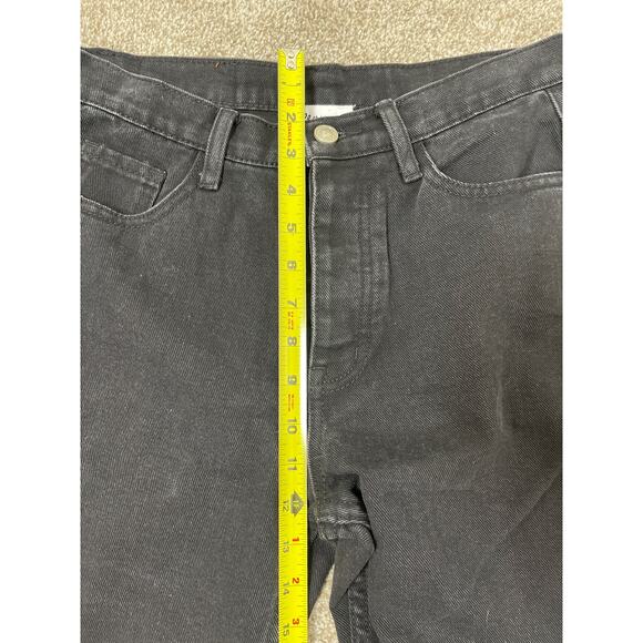 Princess Polly Women's Raw Hem Distress High Waist Punk Western Jeans Black 6 - Picture 12 of 12